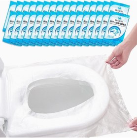 Resim Hype Store Kyrotech Tek Kullanımlık Su Geçirmez Klozet Kapağı Tuvalet Örtüsü, 10 Lu, Seyahat, Hi 