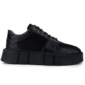 Resim Kemal Tanca Tamer Tanca Erkek Hakiki Deri Siyah Sneakers & Spor Ayakkabı 