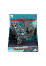 Resim Standlı Ejderha Figürü 13 Cm - Mavi Hayvan 