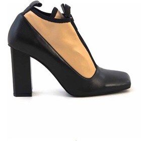 Resim Mocassini Kadın Topuklu Ayakkabı 521 Si̇Yah 