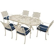 Resim Helen 6 Kişilik Döküm Masa Takımı Rehome Beyaz 