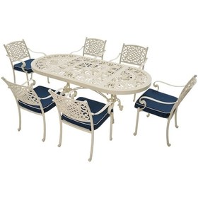 Resim Helen 6 Kişilik Döküm Masa Takımı Rehome Beyaz 