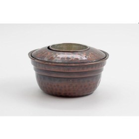 Resim El Yapımı Çekiç Dövmesi Ehli Keyf %100 Saf Bakır Bakır 