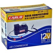 Resim Carub 12v Hava Kompresörü 300 Psi Siyah Br2491102 