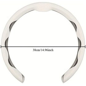 Resim Honeybeeshop Rafi Kırmızı Karbon Fiber Direksiyon Kılıfı Kaymaz Isı Soğuk Dayanıklı 36-40 Cm Rafi Kırmızı 