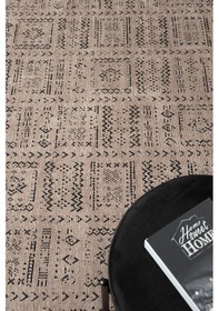 Resim Gaia Bej Halı Yıkanabilir Kaymaz Taban Şönil Kilim Dokuma Pamuk Taban Kilim 10352 Bej 