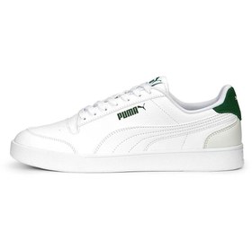Resim Puma Shuffle Unisex Beyaz Yeşil Spor Ayakkabı 309668-25 