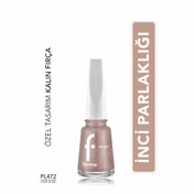 Resim Flormar Pearly Yoğun Pigmentli ve Sedef Yansımalı Oje PL472 Ivory Glow 