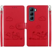 Resim Infinix Hot 50 4g Kılıf Kartlık Cüzdan Rfıd Kart Yuvası Standlı Flip Kılıf Deri 