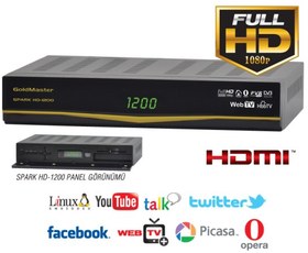 Resim Goldmaster HD-1200 SPARK Dijital Uydu Alıcısı 