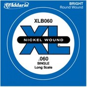 Resim D'addario XLB060 Nickel Wound Bass Long Scale Tek Bas Gitar Teli (.060) 