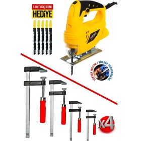 Resim Proxtech Premium 6 Devirli Yüksek Tork Hassas Keskinlik Ağaç,sunta Odun Kesme Dekupaj Testere Hobi Set 