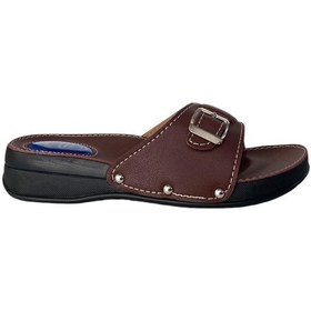 Resim Hp400 Ortopedik Halluks Ve Topuk Dikeni Terliği Kemik Çıkıntısı Günlük Kadın Terlik Bordo 