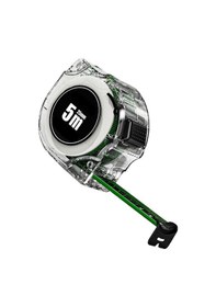 Resim Kosona 5m X 25mm Kırılmaz Cam Kabuklu Metre, Parlak Renkli İki Yönlü Bandı, Metal Eksenli, Keskin Ölçü, Çok Amaçlı Kullanım 