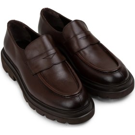 Resim Deery Hakiki Deri Kahverengi Erkek Loafer Ayakkabı - 01980MKHVE01 