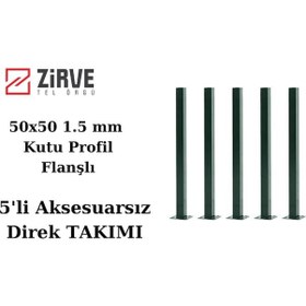 Resim Zirve Tel Örgü 150 Cm Panel Çit Direği 5 Adet 