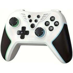 Resim Besthome1 Nintendo Switch Pro Kablosuz Hall Effect Joystick Gamepad Beyaz Mavi Yeşil 