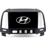 Resim Blueway Hyundai Santa Fe Araç Multimedya Android Ekran Carplay Double Teyp 4+64 9" 06-11 Black BLUEWAY 