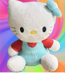 Resim Sevimli Oturan Peluş Hello Kitty - 80 CM, Uyku Ve Oyun Arkadaşı 