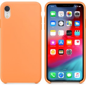 Resim Microsonic Iphone Xr Kılıf Liquid Lansman Silikon Papaya 