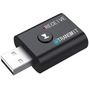 Resim Microcase Bluetooth 5.0 2in1 Usb Ses Alıcı - Verici Mini Adaptör 3.5 Mm Jack - Al2610 