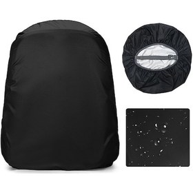 Resim Sırt Çantası Kapağı Kadınlar Erkekler Su Geçirmez Çanta Yağmur Kapağı Bisiklet, Kamp, Dağ Yürüyüşü, Dağcılık, Koşu, Balıkçılık İçin Siyah 