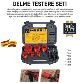 Resim Meşem Bi Metal 9 Parça Delme Testere Seti 