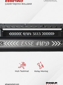 Resim Pikap Market Volkswagen Amarok Uyumlu Çadır Taşıyıcı Rollbar 