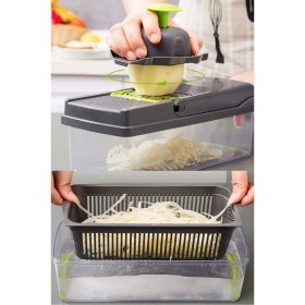Resim Tekno Trust Doğrayıcı Dicer Patates Sebze Küp Rende Mandolin Dilimleyici Jülyen Mutfak Chopper 