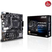 Resim ASUS PRIME A520M-E CSM AMD A520 AM4 DDR4 4400 HDMI DVI VGA M2 mATX Anakart 