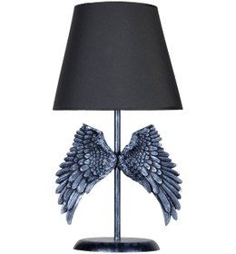 Resim Qdec Modern Dizayn Melek Abajur Gümüş-Gri 