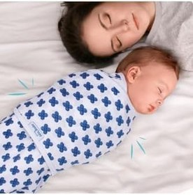 Resim Sevi Bebe Mommyslab Mağaza 0-3 Ay Desenli Yeni Sezon Kundak%100 Pamuk - Yeni 