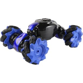 Resim KingKuee 2.4 Ghz 4ch Dublör Sürüklenme Paletli Çift Rc Araba Hareket Indüksiyon Büküm Off-Road Araç Oyuncaklar Çocuklar Için Mavi (Yurt Dışından) 
