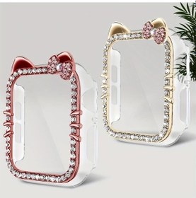 Resim Sunshine022 iOs Watch Uyumlu Kt Kedi Kılıf 40mm 2li Set Karışık Renk 