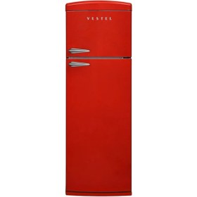 Resim VESTEL RETRO SC32211 Kırmızı 311 Lt Statik Buzdolabı 
