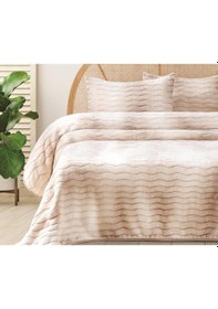 Resim Merinos Dream Home 3 Parça Battaniye Seti Krem Krem 