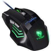 Resim Maiyame T-wolf M1 Kablolu 7 Tuşlu Oyun Faresi, 3 Dpı Ayarlı, 7 Işık Modu, 127g Hafif Optik 