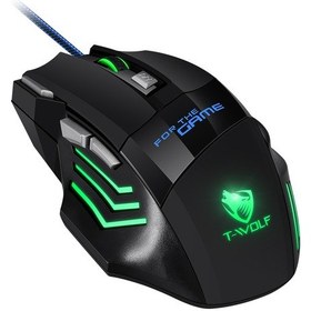 Resim Maiyame T-wolf M1 Kablolu 7 Tuşlu Oyun Faresi, 3 Dpı Ayarlı, 7 Işık Modu, 127g Hafif Optik 