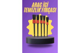 Resim Zenvia 5 Parça Araç Içi Temizlik Fırçası Araç Içi-Dışı Temizleme Fırça Seti 