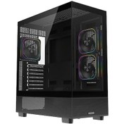 Resim Fazeon F17 750w 80plus Bronze 3x120mm Argb Fanlı Atx Siyah Bilgisayar Kasası 