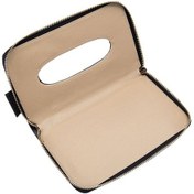 Resim Otomobil Ve Kamyonlar İçin Deri Malzemeden Üretilmiş Pratik Peçete Tutucu Siyah 