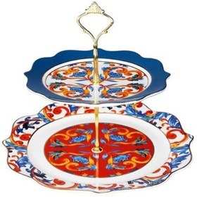 Resim shop LYHD481 gisele bone iki katlı kek standı 