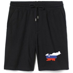 Resim Euro 24 Slovenia Erkek Siyah Şort Siyah 