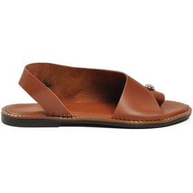 Resim Taba Hafif İnce Taban Kadın Sandalet 102 Z Taba 