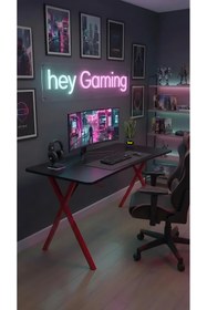 Resim hey modüler mobilya Heygaming2 Profesyonel Oyuncu Masası 110 Cm Mouse Pad Hediyeli 