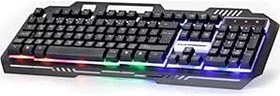 Resim HADRON Ledli Metal Oyuncu Klavyesi Gaming Klavye Renkli 