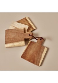 Resim Pietto Ahşap Bardak Altlığı Naturel 14x10x8 Cm Ahşap 