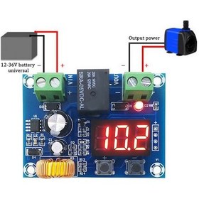 Resim XH-M609 Pil Aşırı Deşarj Koruma Modülü DC 12/36V Batarya Kurşun Asit Akü Düşük Voltaj Koruyucu Göst 