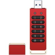 Resim Springsun Şifreli Usb Sürücü Güvenli Usb Flash Sürücü 64 GB Aes256-bit Usb 3.0 Donanım Şifre Bellek 