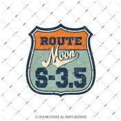 Resim Rou10 Route Moon S3.5 Sticker 